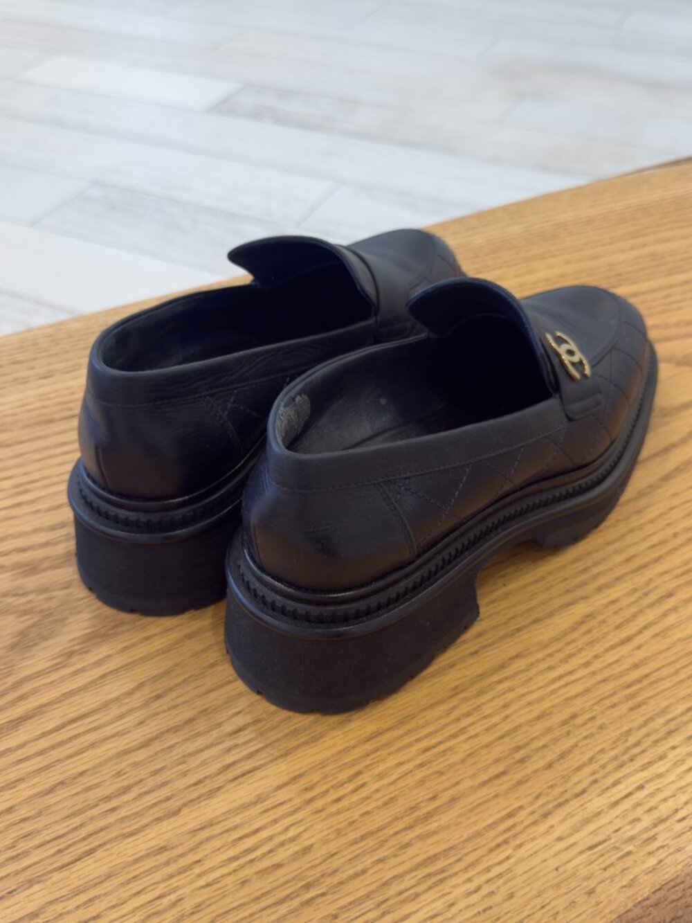 Chanel Black Loafers - Picture 2 of 4